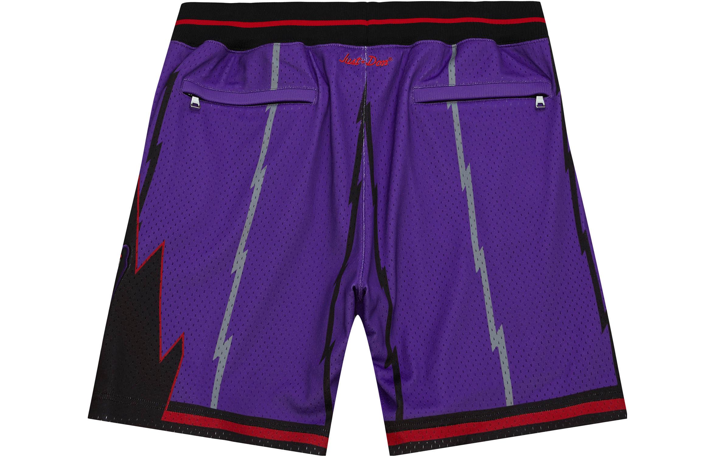 Lookbook ミッチェル＆ネス x ジャストドン トロントラプターズ 1995-96 レトロロゴ ショーツ パープル SHORMO22052-TRAPURP95