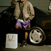 Shop Mitchell & Ness x Just Don Toronto Raptors 1995-96 Shorts Logo Retro Ungu. SHORMO22052-TRAPURP95