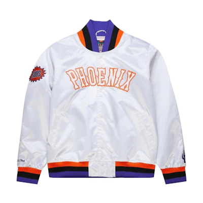 Mitchell Ness Mitchell & Ness McLaren Collab Striped Collar Sports Jacket Unisex Orange OJBF6303-TTTYYPPPORAN