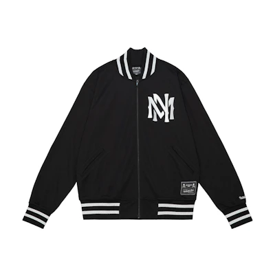 Mitchell Ness Mitchell & Ness mastermind JAPAN Logo Print Zip Jacket Black Unisex OJZP5242-CLBYYPPPBLCK
