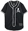 Buy Mitchell Ness Mitchell & Ness x mastermind JAPAN Skull Print Loose Baseball Jersey Black Unisex BTFTMM20094-MNNBLCK