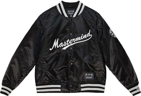 Mitchell Ness Mitchell & Ness x Mastermind Logo Black Baseball Jacket Unisex SJKT5240-CLBYYPPPBLCK Order Mitchell Ness Mitchell & Ness x Mastermind Logo Black Baseball Jacket Unisex SJKT5240-CLBYYPPPBLCK