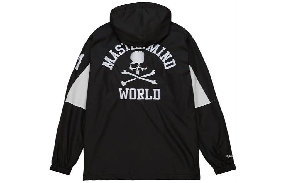 Mitchell Ness Mitchell & Ness x Mastermind Skull Logo Hoodie Jacket Unisex Black. OJZP7531-CLBYYPPPBLCK