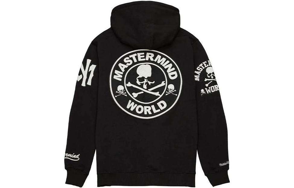 Mitchell Ness Mitchell & Ness x MASTERMIND WORLD Skull Logo Hoodie Unisex Black. OJPO7532-CLBYYPPPBLCK