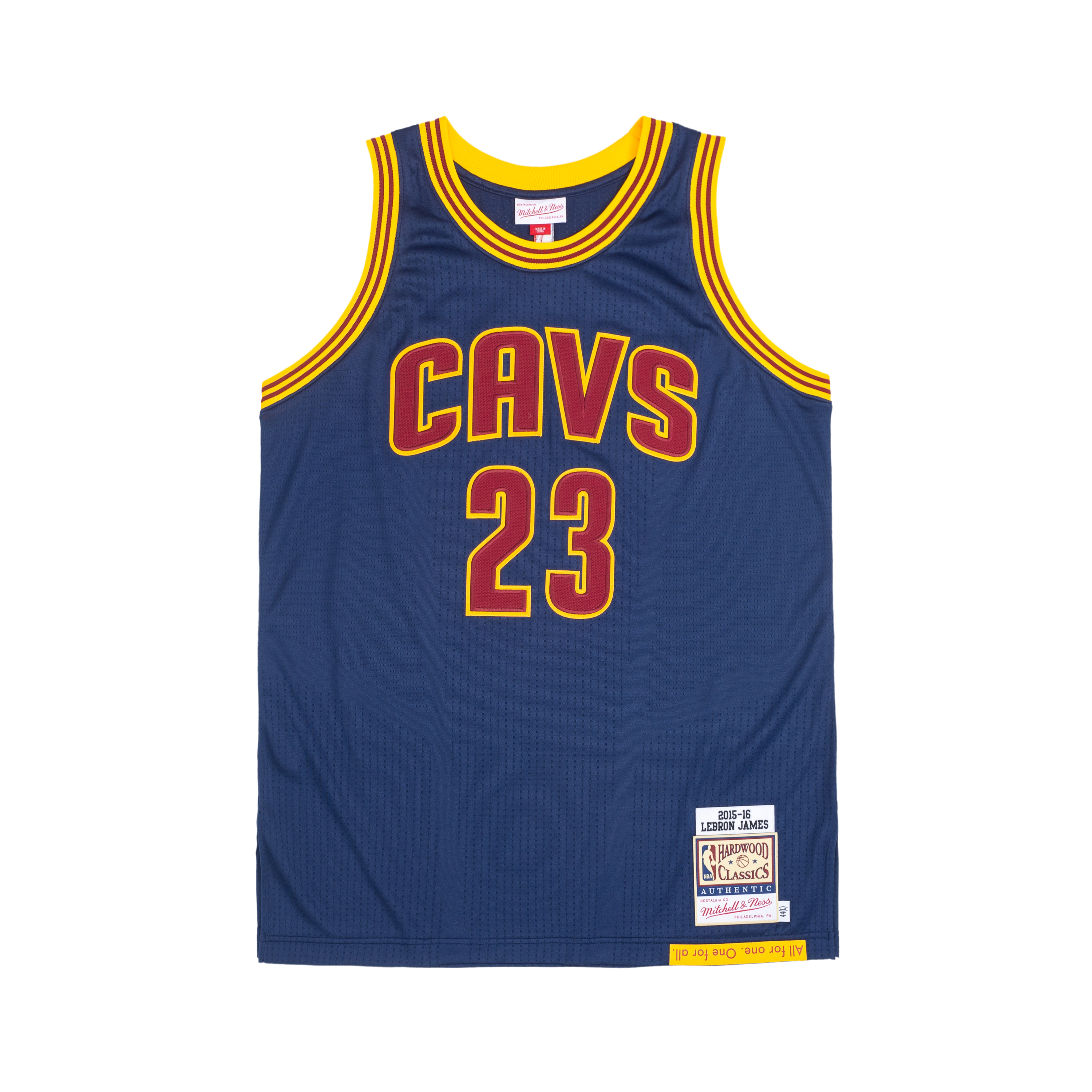Mitchell Ness Mitchell & Ness NBA LeBron James Cavs 15-16 Champs Jersey Navy Unisex Retro. AJY47095-CCA15LJAASBL