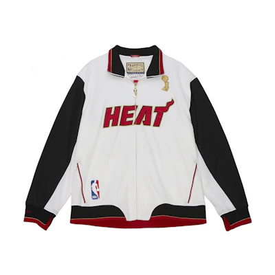 Mitchell Ness Mitchell & Ness NBA Miami Heat Energy Colorblock Zip-Up Jacket Mens Casual. AFZJ4937-MHE12PPPWHIT