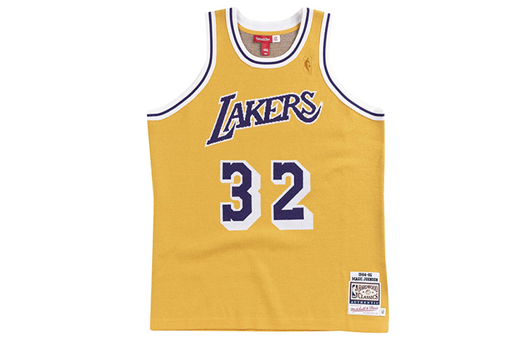 Mitchell Ness Mitchell & Ness NBA Clot Lakers Magic Johnson Yellow Retro Jersey Unisex 18056-LALLTGD84EJH 圖 2