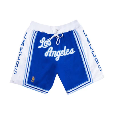 Mitchell Ness Mitchell & Ness NBA Just Don Lakers 96-97 Retro Basketball Shorts Blue/White. SHORMO20275-LALWHBL96