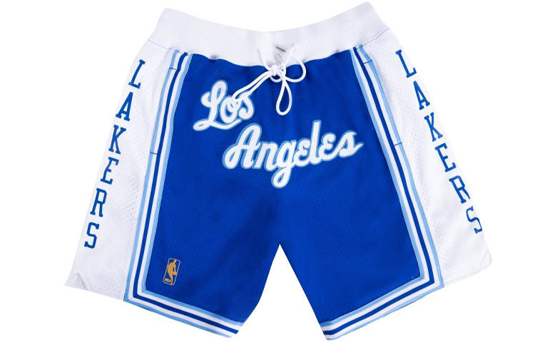 Order ミッチェル＆ネス x NBA x ジャストドン レイカーズ 96-97 レトロ バスケショーツ 青/白 SHORMO20275-LALWHBL96