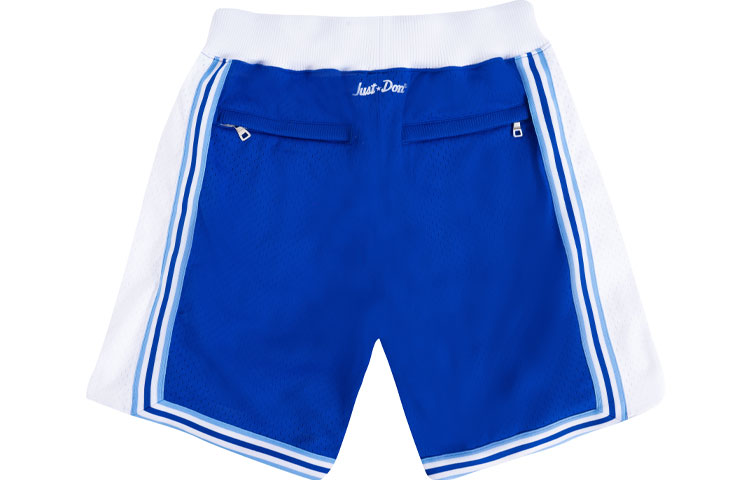 Lookbook ミッチェル＆ネス x NBA x ジャストドン レイカーズ 96-97 レトロ バスケショーツ 青/白 SHORMO20275-LALWHBL96