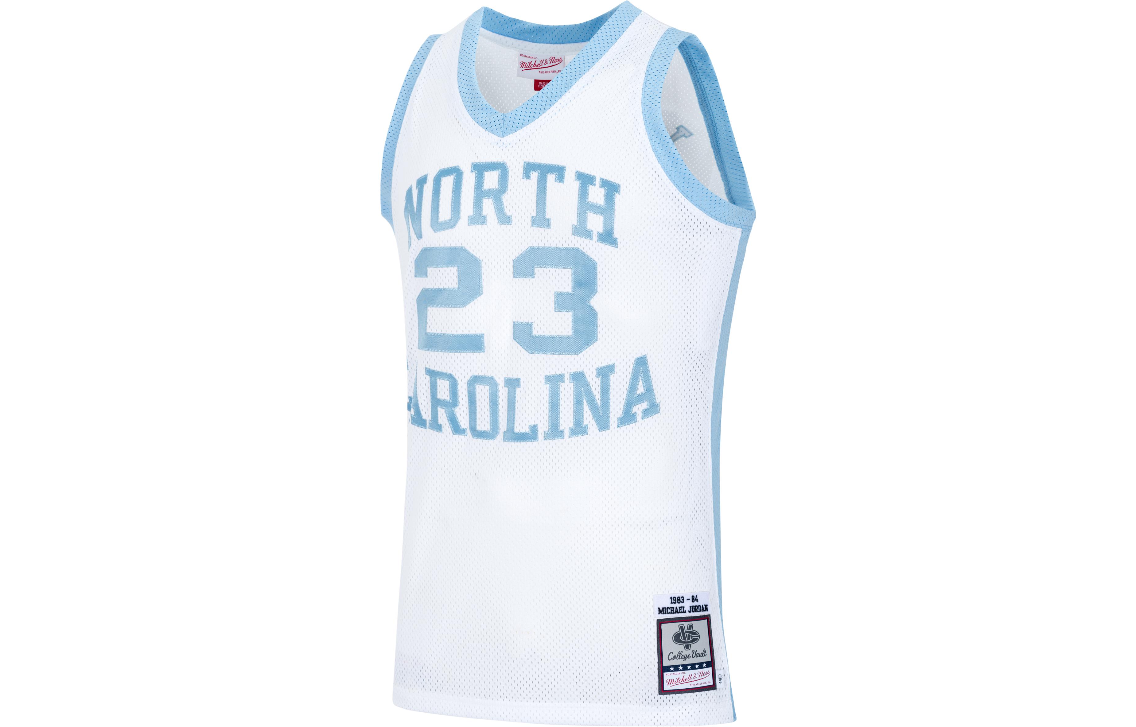Mitchell Ness Mitchell & Ness x NCAA 83-84 UNC Michael Jordan #23 Retro Basketball Jersey Unisex AJY53518-UNC83MJOWHIT