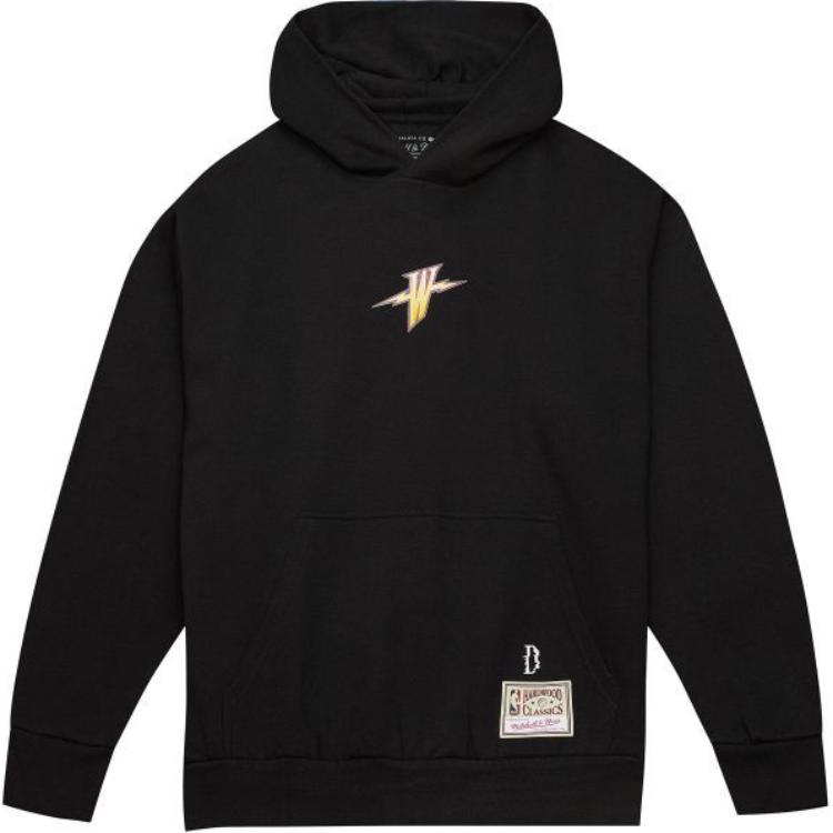 Mitchell Ness Mitchell & Ness Suga Glitch SS24 Golden State Warriors Unisex Hoodie Black TH2968-GSWBLCK