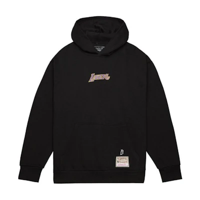 Mitchell Ness Mitchell & Ness Suga Glitch SS24 Hoodie Los Angeles Lakers Unisex Black Hoodie TH2968-LALBLCK