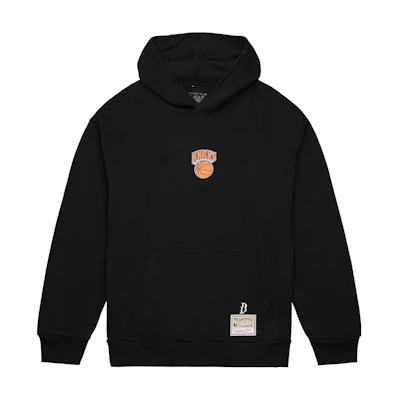 Mitchell Ness Mitchell & Ness Suga Glitch SS24 Knicks Hoodie Unisex Black Pullover Sweater TH2968-NYKBLCK