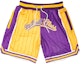 Buy Mitchell Ness Mitchell & Ness x UZIS Retro Loose-Fit Purple Gold Basketball Shorts Unisex. MUFS01LA