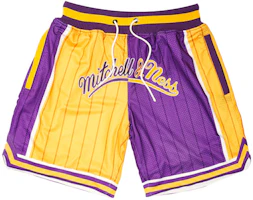 Order Mitchell Ness Mitchell & Ness x UZIS Retro Loose-Fit Purple Gold Basketball Shorts Unisex. MUFS01LA