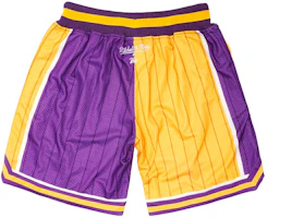 Lookbook Mitchell Ness Mitchell & Ness x UZIS Retro Loose-Fit Purple Gold Basketball Shorts Unisex. MUFS01LA