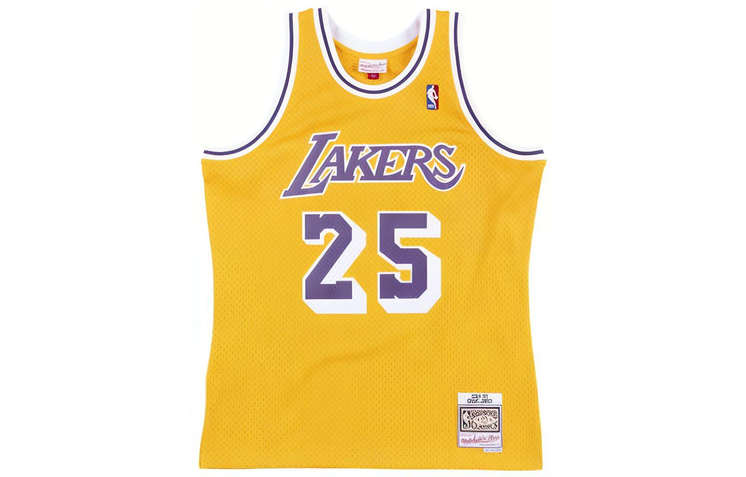 Mitchell Ness NBA 94-95 Los Angeles Lakers #25 Jones Retro Yellow Jersey Unisex SMJYGS18441-LALLTGD94EJN