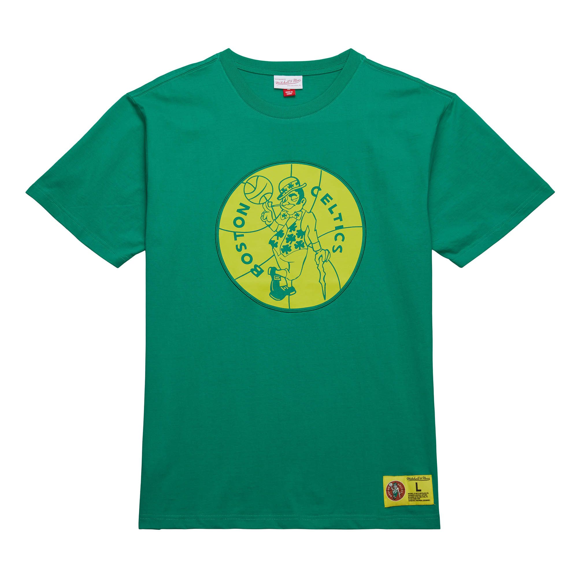 Mitchell Ness NBA Boston Celtics Unisex Green Crew Neck Tee FC7944-BCEKYGN