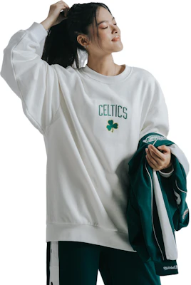 Mitchell Ness NBA 凯尔特人男女同款白色休闲羊毛圆领卫衣 MNJYFWHD230920012 Sizing Mitchell Ness NBA 凯尔特人男女同款白色休闲羊毛圆领卫衣 MNJYFWHD230920012