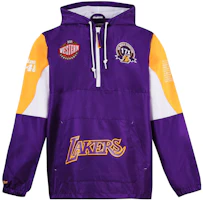 Mitchell Ness NBA Lakers Purple Satin Vintage Logo Hoodie Unisex OJPO5033-LALYYPPPPURP Mitchell Ness NBA Lakers Purple Satin Vintage Logo Hoodie Unisex OJPO5033-LALYYPPPPURP