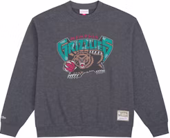 Mitchell Ness NBA Memphis Grizzlies Logo Vintage Crewneck Sweatshirt Grey Unisex MN24SSHD5015-GREY Mitchell Ness NBA Memphis Grizzlies Logo Vintage Crewneck Sweatshirt Grey Unisex MN24SSHD5015-GREY