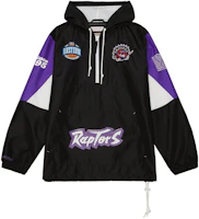 Mitchell Ness NBA Raptors Logo Satin Hoodie Jacket Unisex Black OJPO5033-TRAYYPPPBLCK Mitchell Ness NBA Raptors Logo Satin Hoodie Jacket Unisex Black OJPO5033-TRAYYPPPBLCK