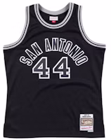 Mitchell Ness NBA Retro Basketball Jersey Spurs Gervin #44 Black (77-78 Away). SMJYCP18184-SASBLCK77GGE Mitchell Ness NBA Retro Basketball Jersey Spurs Gervin #44 Black (77-78 Away). SMJYCP18184-SASBLCK77GGE