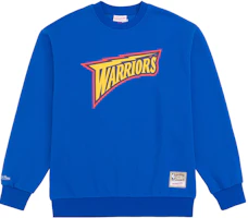 Mitchell Ness NBA Warriors Logo Pullover Crewneck Sweatshirt Blue Unisex MNJYFWHD23092003-BLUE Mitchell Ness NBA Warriors Logo Pullover Crewneck Sweatshirt Blue Unisex MNJYFWHD23092003-BLUE