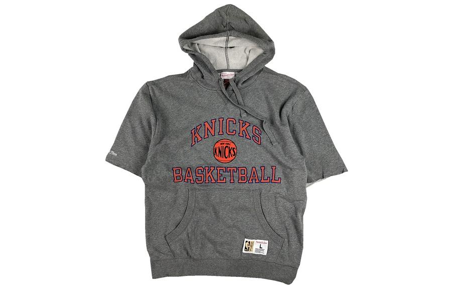 Mitchell Ness New York Knicks Printed Pullover Short Sleeve Sweatshirt Grey FPHD3398-NYKYYPPPGYHT 圖 2