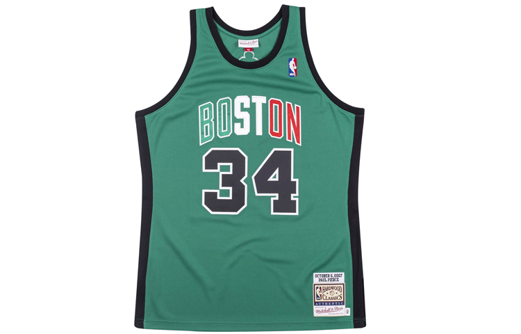 Mitchell Ness Paul Pierce Boston Celtics #34 Jersey by Mitchell & Ness - Green Edition JY4AC19097-BCEKYGN07PPI