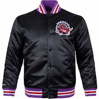 Mitchell Ness Toronto Raptors Satin Jacket Black NBA Outerwear 6390-336-ATRPIH-BLACK Mitchell Ness Toronto Raptors Satin Jacket Black NBA Outerwear 6390-336-ATRPIH-BLACK