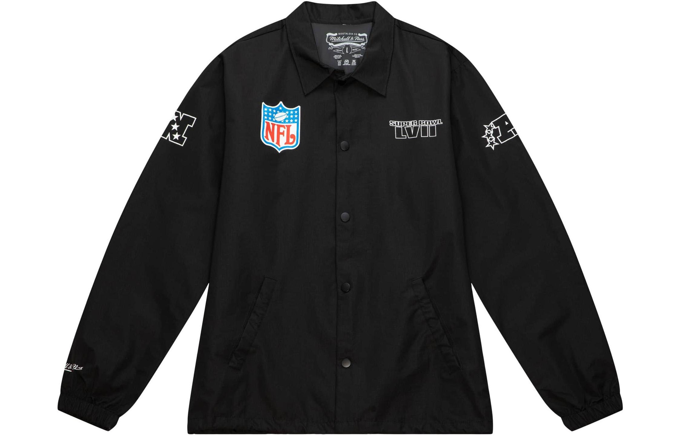 Mitchell Ness x Fenty Super Bowl Limited Letter Print Jacket Black Men’s OJSFDD20206-NFLBLCK