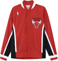 Mitchell Ness x NBA 50th Chicago Bulls Retro V-Neck Jacket 96-97 Red Unisex AWJKGS18509-CBURED196 Mitchell Ness x NBA 50th Chicago Bulls Retro V-Neck Jacket 96-97 Red Unisex AWJKGS18509-CBURED196