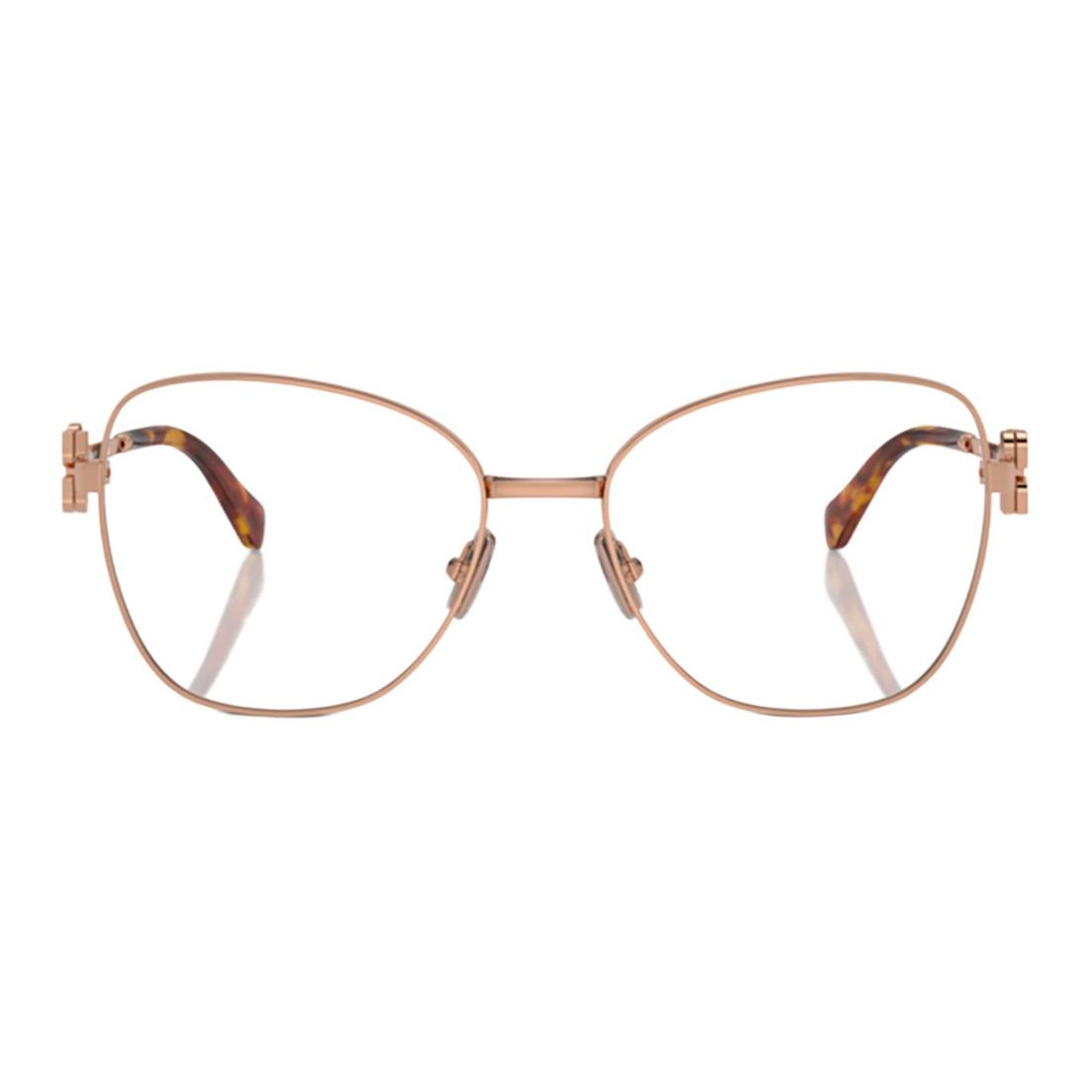 MIU MIU  Gold Metal Butterfly Optical Glasses with Logo Temples. MU50XVZVF1O1 圖 3