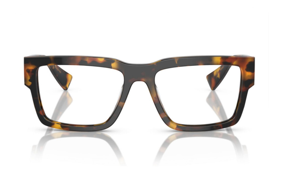 MIU MIU  Rectangular Acetate Optical Frames Tortoiseshell Logo Temples MU02XVVAU1O1 圖 3