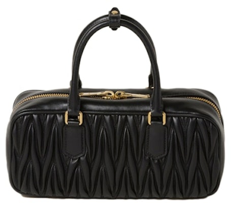 Miu Miu Arcadie Matelasse Nappa Leather Bag Black Order Miu Miu Arcadie Matelasse Nappa Leather Bag Black