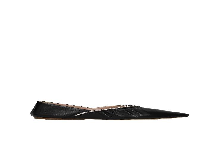 MIU MIU Ballet Flats 'Black Leather' 圖 23