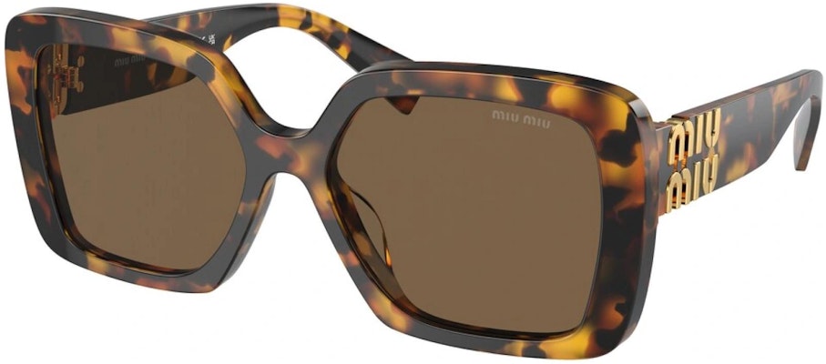 Gafas de sol cuadradas MIU MIU marrones de plástico con logo en la patilla. MU10YSVAU06B Order Gafas de sol cuadradas MIU MIU marrones de plástico con logo en la patilla. MU10YSVAU06B