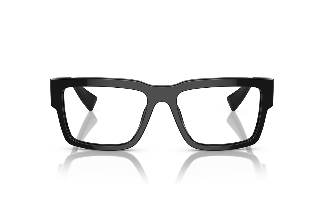 Purchase MIU MIU キャットアイメガネ ブラック ユニセックス ロゴ装飾入りテンプル MU02XV 1AB1O1