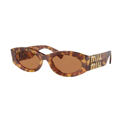 MIU MIU Cat-Eye Sunglasses Oval Frame Unisex Fashion Sunglasses SMU11W-E4BW-F02Z1-C-054