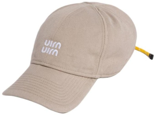 MIU MIU 刺繡標誌米色棒球帽 - 情侶款男女適用帽款。 5HC369 2CR1 F03UL Order MIU MIU 刺繡標誌米色棒球帽 - 情侶款男女適用帽款。 5HC369 2CR1 F03UL