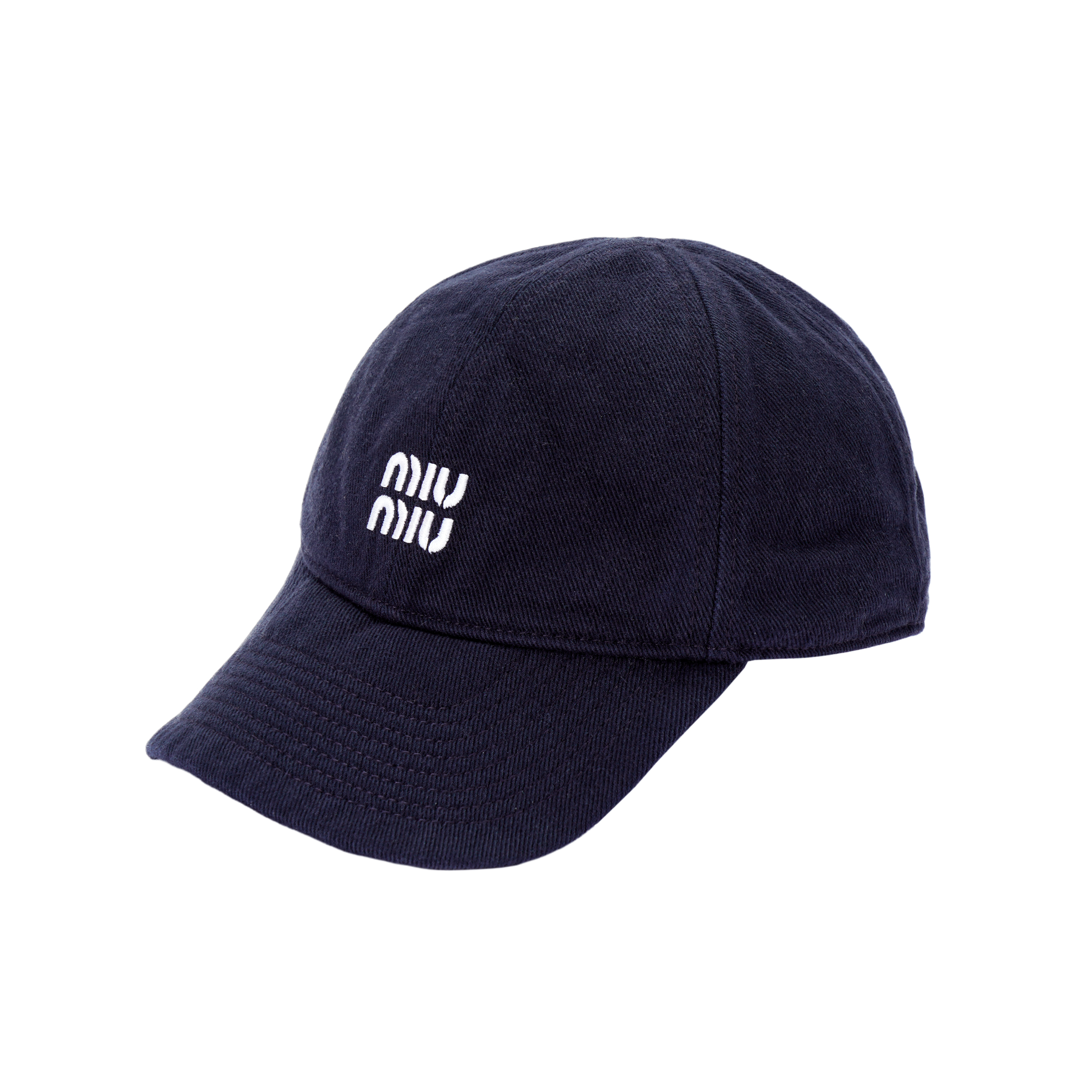 MIU MIU Embroidered Logo Cap - Unisex Couples Design Blue Baseball Hat 5HC369 2CR1 F059F