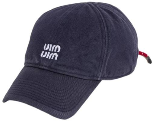 MIU MIU 刺繡標誌棒球帽 - 男女情侶款設計 藍色帽子 5HC369 2CR1 F059F Order MIU MIU 刺繡標誌棒球帽 - 男女情侶款設計 藍色帽子 5HC369 2CR1 F059F