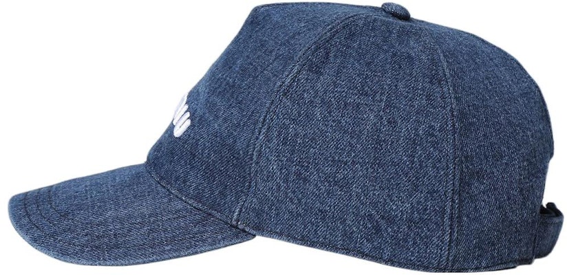 MIU MIU Topi Baseball Denim Kapas Logo Bordir Unisex Gaya Pasangan. 5HC179-2F3W Lookbook MIU MIU Topi Baseball Denim Kapas Logo Bordir Unisex Gaya Pasangan. 5HC179-2F3W