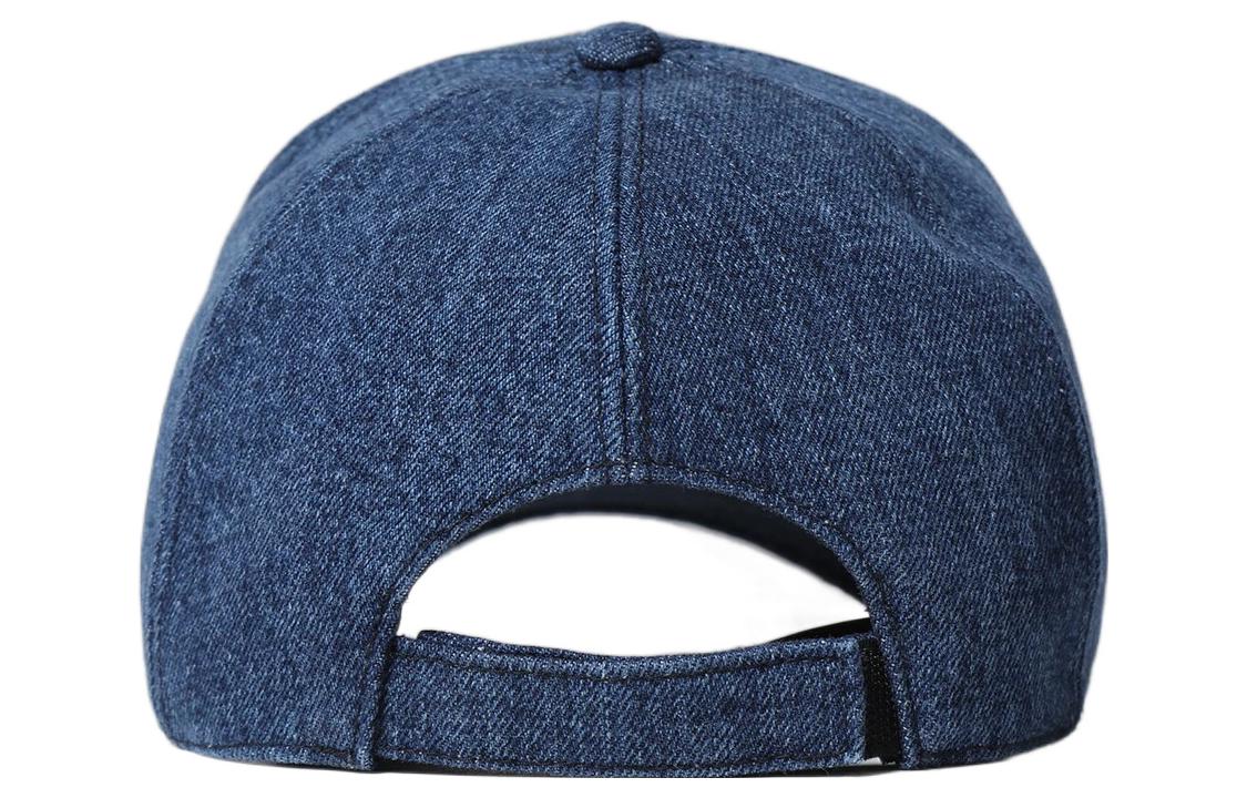 Shop MIU MIU Topi Baseball Denim Kapas Logo Bordir Unisex Gaya Pasangan. 5HC179-2F3W