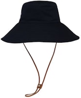 MIU MIU Embroidered Logo Navy Blue Unisex Bucket Hat Couples Style. 5HC220-2DXI-F022X MIU MIU Embroidered Logo Navy Blue Unisex Bucket Hat Couples Style. 5HC220-2DXI-F022X
