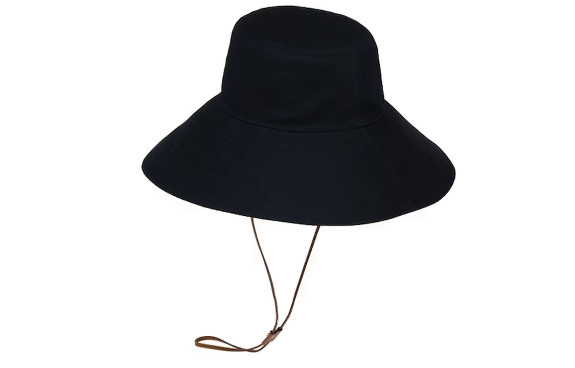 Lookbook MIU MIU 刺繡標誌海軍藍情侶款漁夫帽 男女通用款式. 5HC220-2DXI-F022X