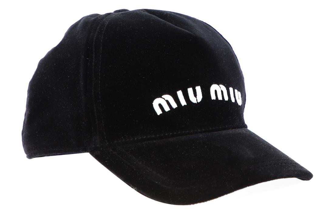 Order MIU MIU 刺绣天鹅绒棒球帽 男女同款时尚款式. 5HC179-068-F0967
