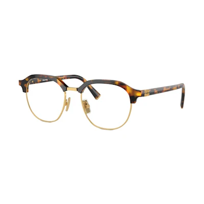 MIU MIU Eyewear Irregular Optical Frame - Tortoiseshell, Unisex Style. MU10XV-VAU1O1